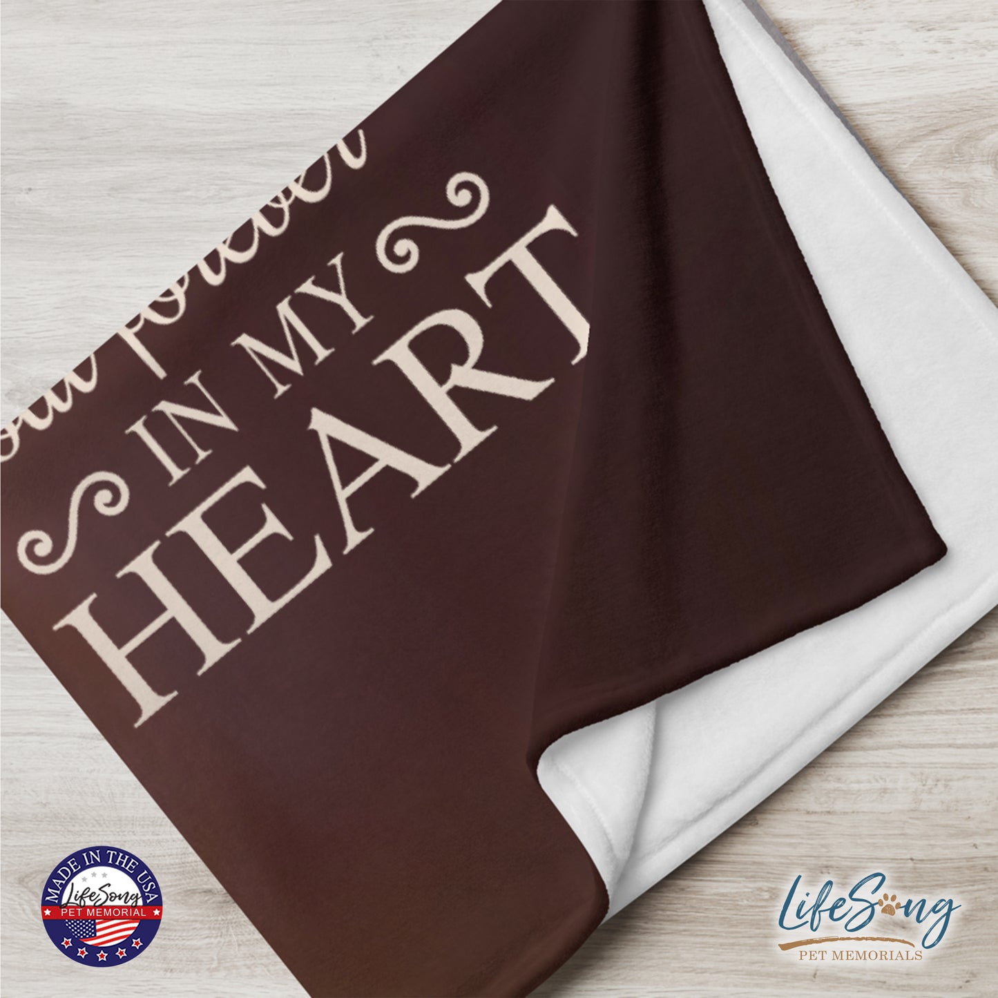 personalized pet memorial blanket with custom photo of pet dog or cat