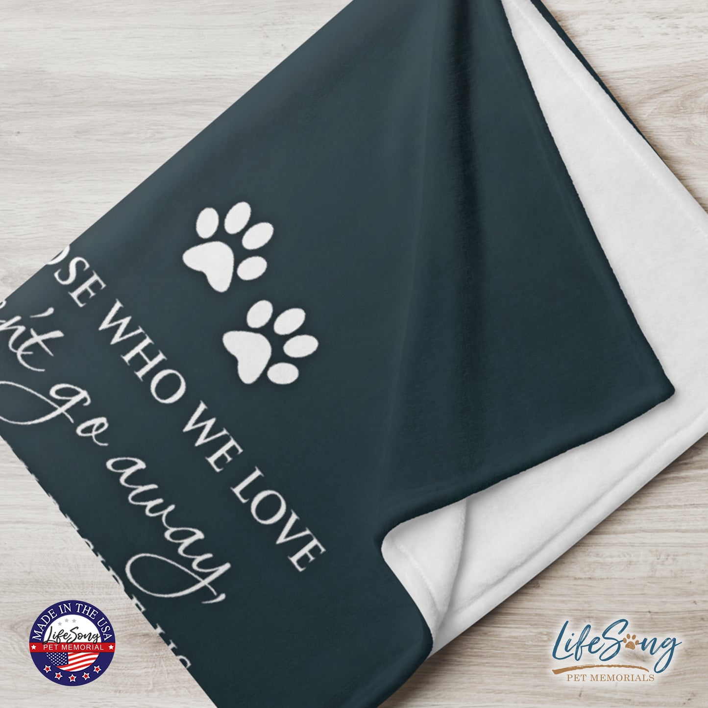 personalized pet memorial blanket with custom photo of pet dog or cat