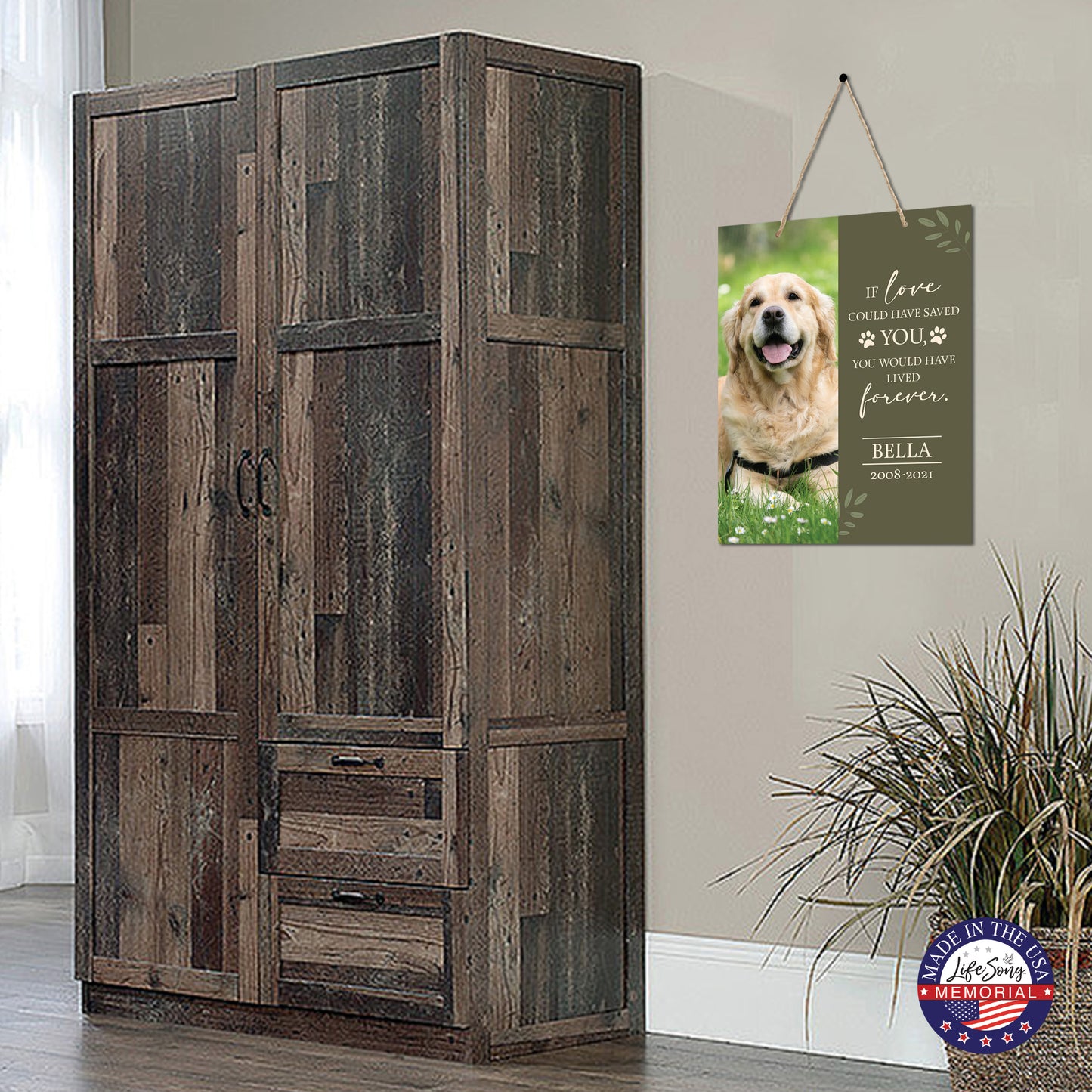 personalized pet memorial wall plaque