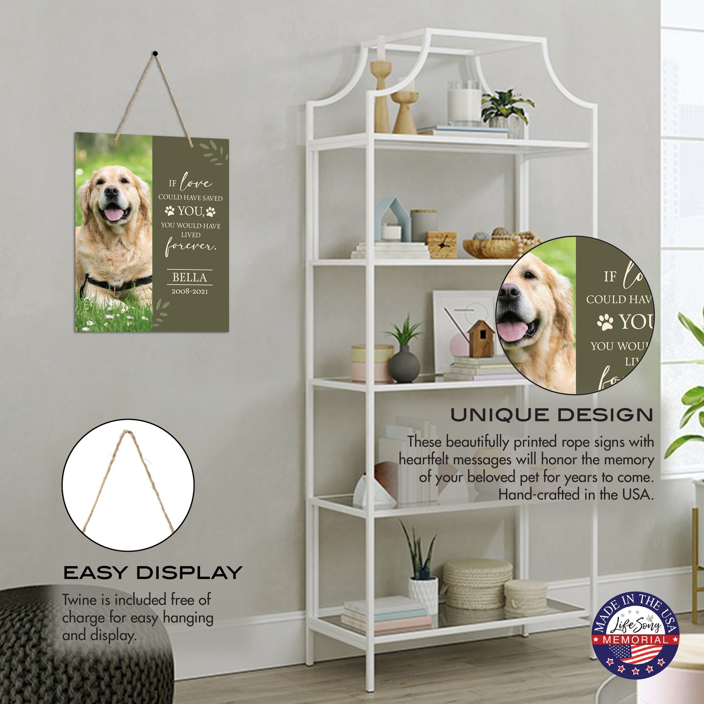 personalized pet memorial wall plaque