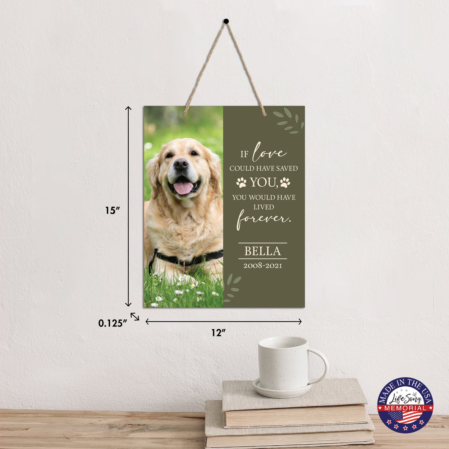 personalized pet memorial wall plaque