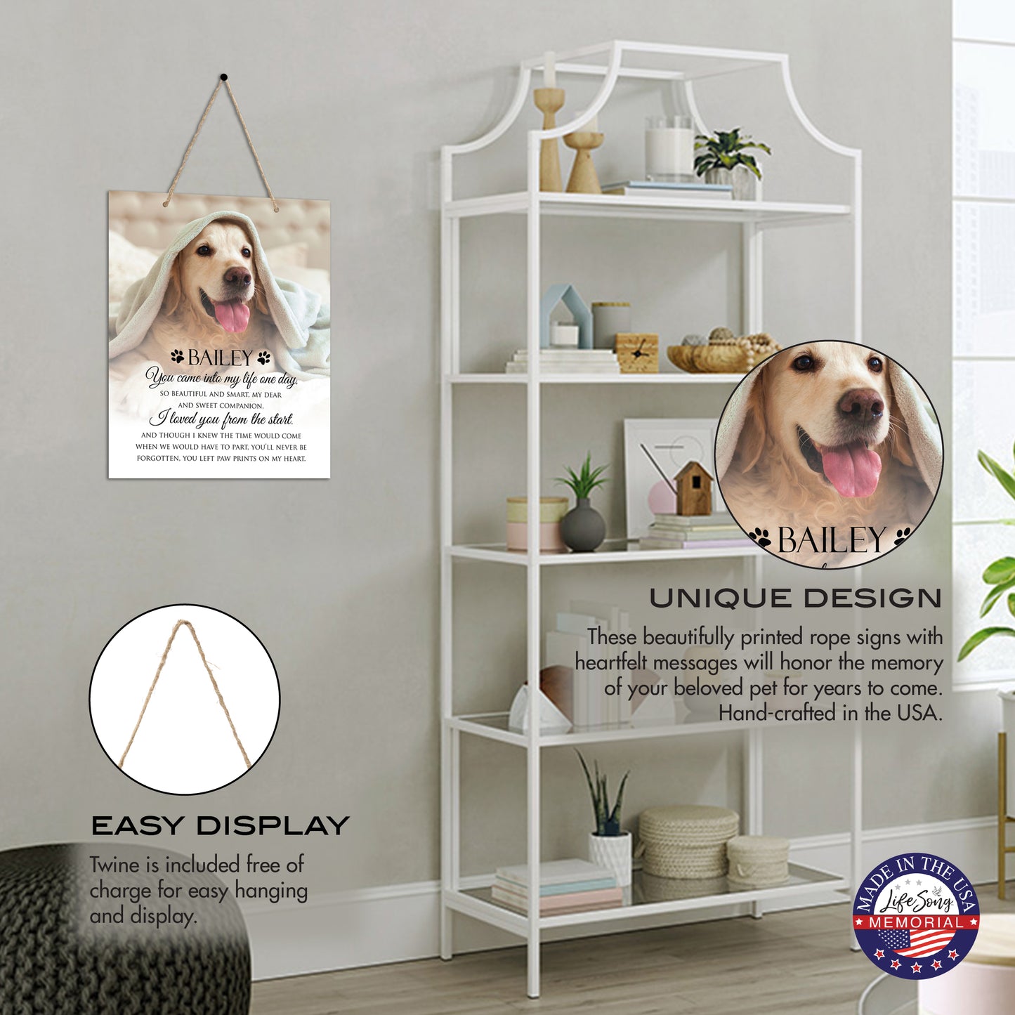 personalized pet memorial wall plaque
