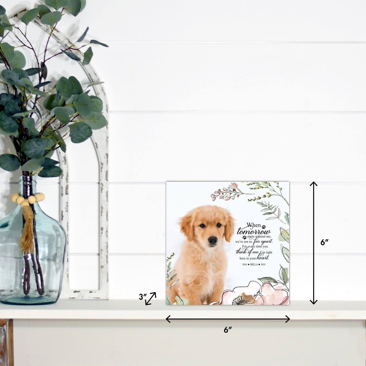 Personalized Memorial Cremation Urn Box for Pet Ashes