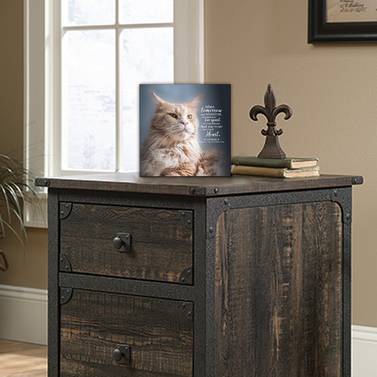 Personalized Memorial Cremation Urn Box for Pet Ashes
