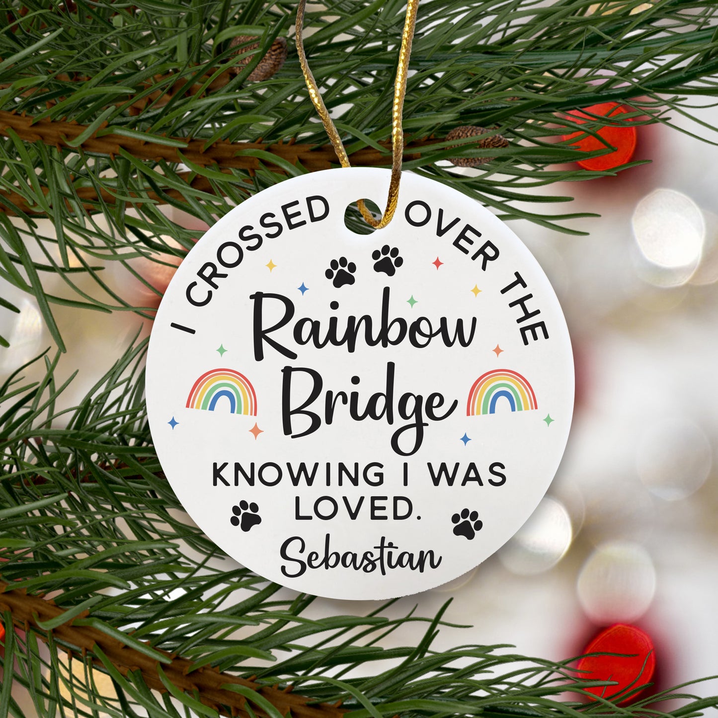 personalized pet ornaments in memory