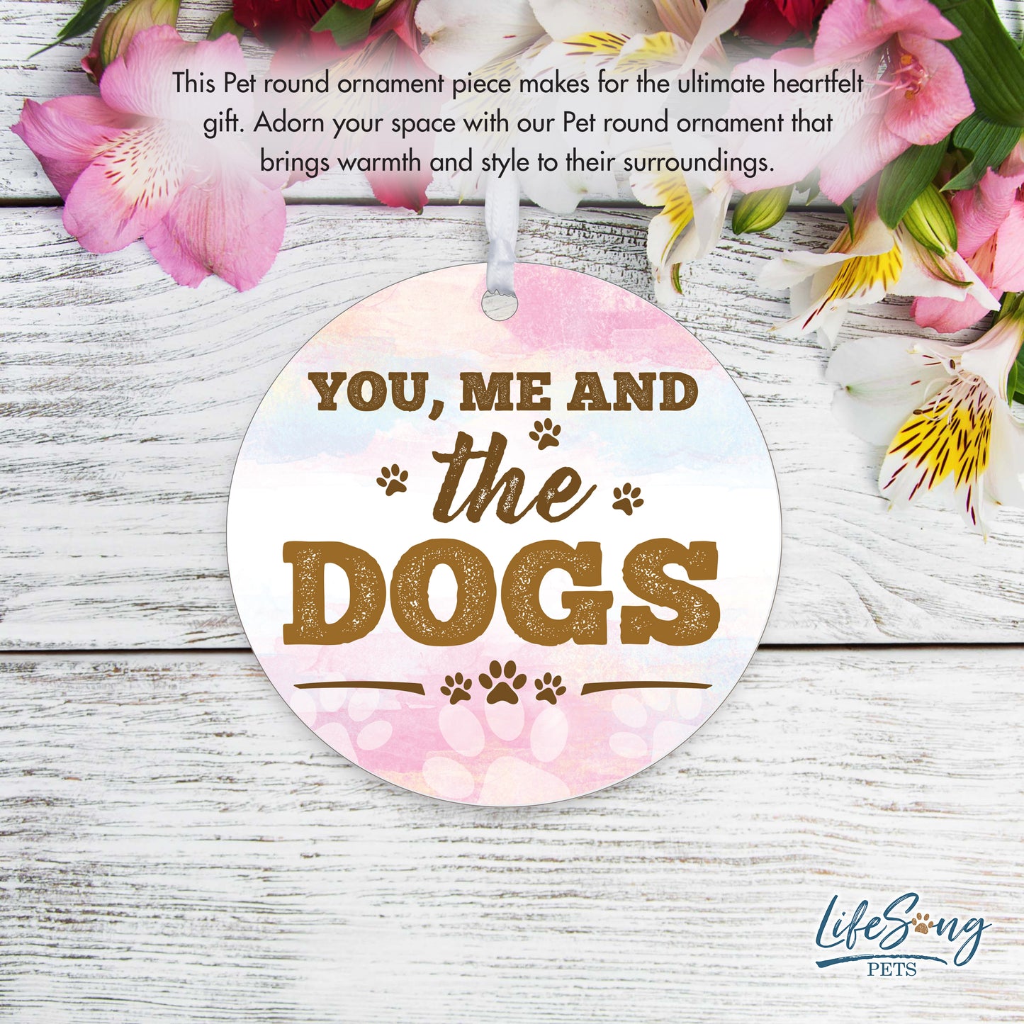 Round Dog Christmas Ornaments - Christmas Pet Ornament Dog Lover Gift