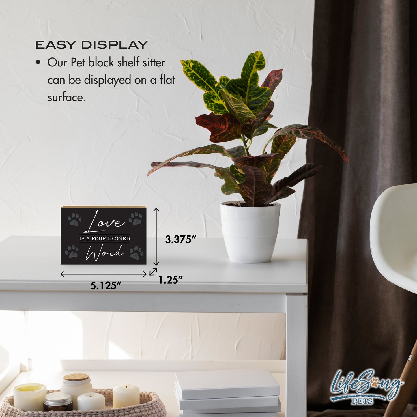 Tabletop Decor for Dog Lovers- Pet Shelf Sitter