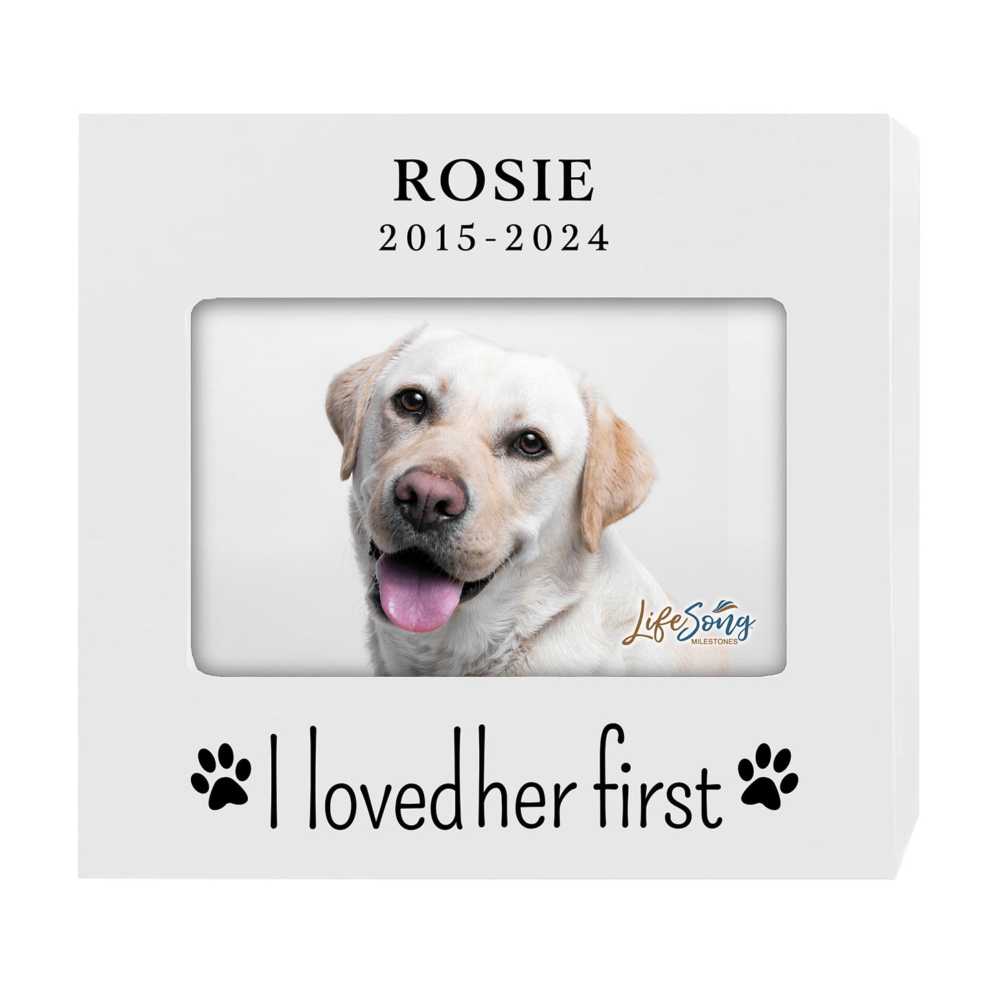 Personalized Wooden Pet Urn with Photo – Handcrafted Pet Remembrance Urn for Dogs & Cats - I Loved Her First