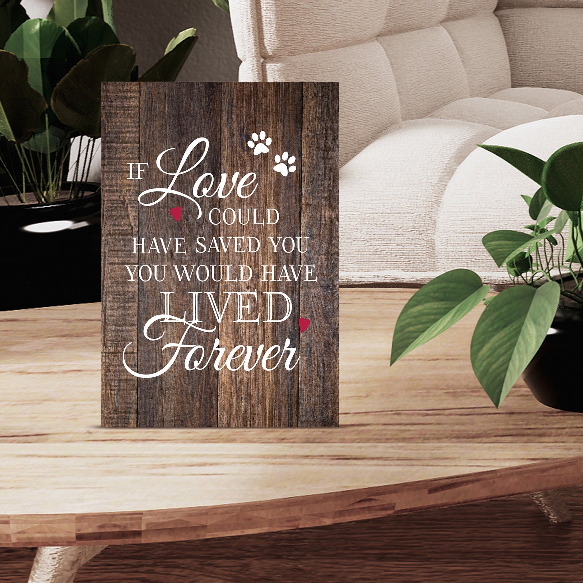 pet memorial shelf decor brown sign for pet loss