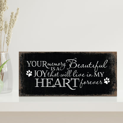 wooden pet memorial shelf and table decor pet loss bereavement keepsake