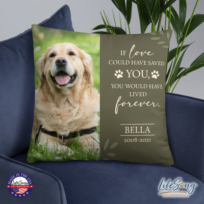 pet memorial pillows customized with pet dog or cat photo