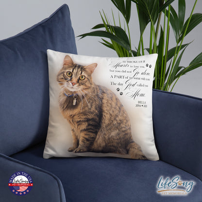 pet memorial pillows customized with pet dog or cat photo