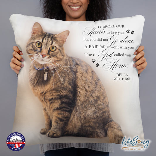 pet memorial pillows customized with pet dog or cat photo