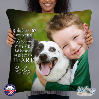 Personalized Pet Loss Memorial Pillow | My Loyal Companion