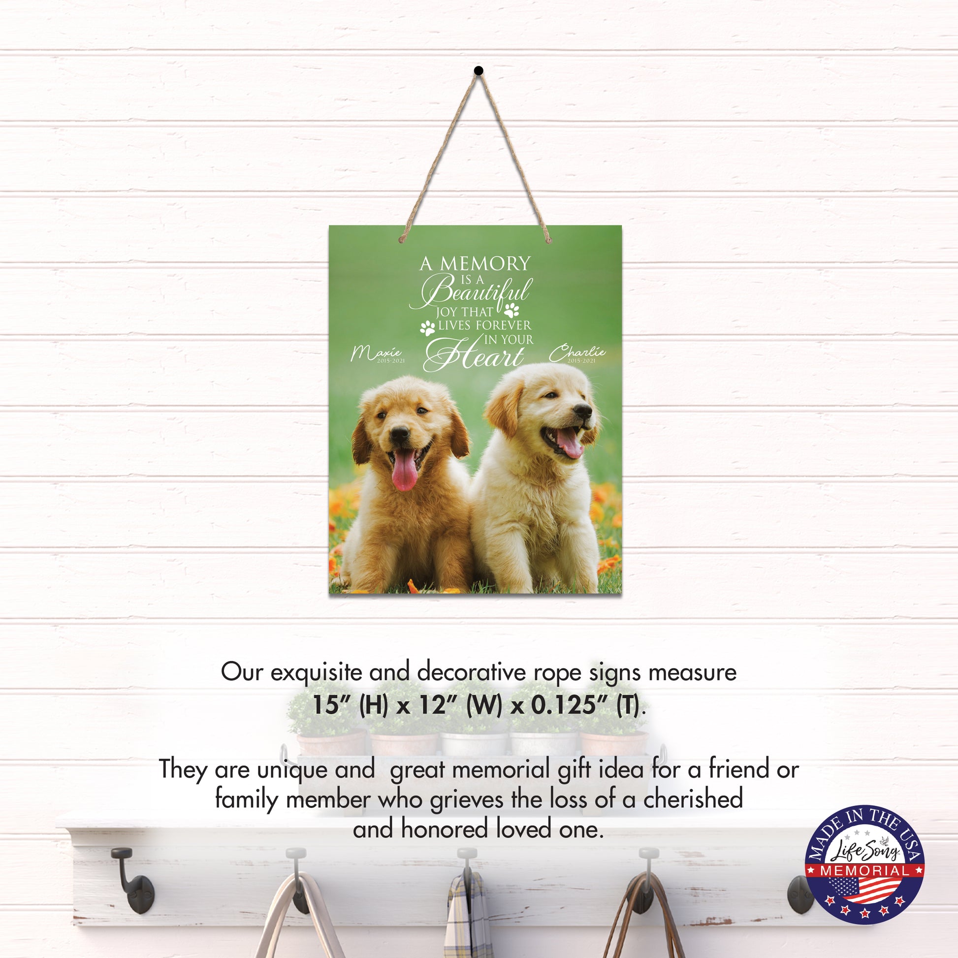 pet memorial plaques with personalized photo