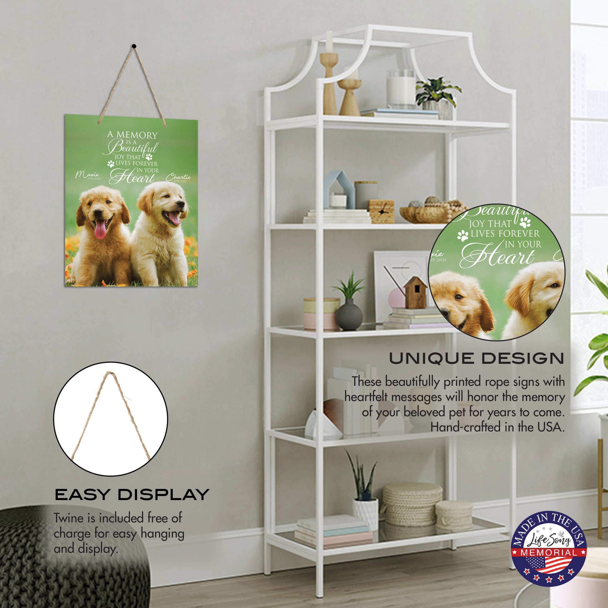 pet memorial plaques with personalized photo