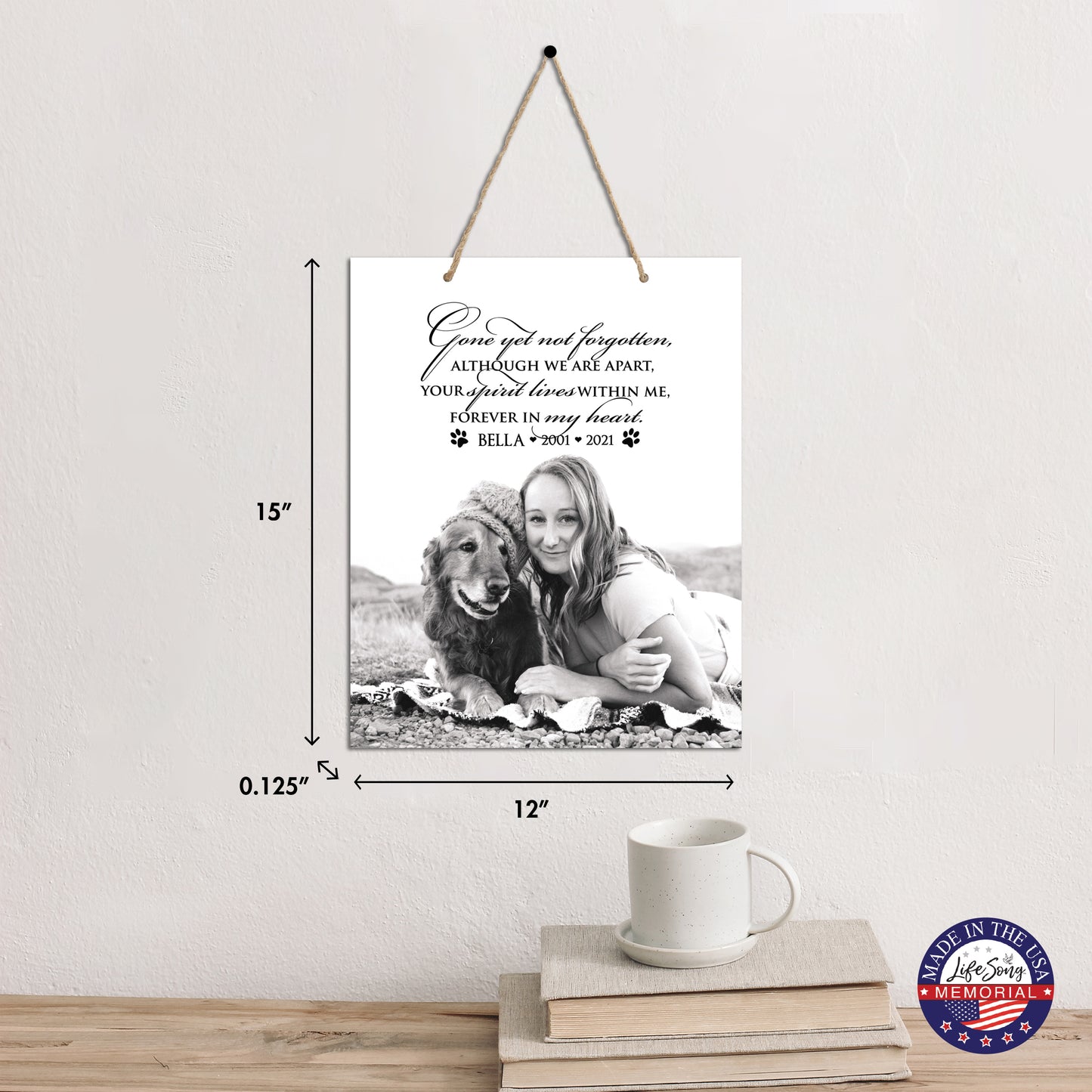 pet memorial plaques with personalized photo