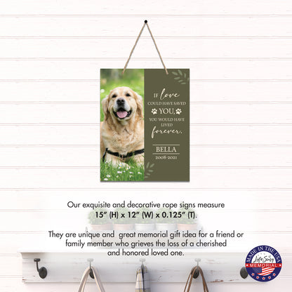 personalized pet memorial wall plaque 