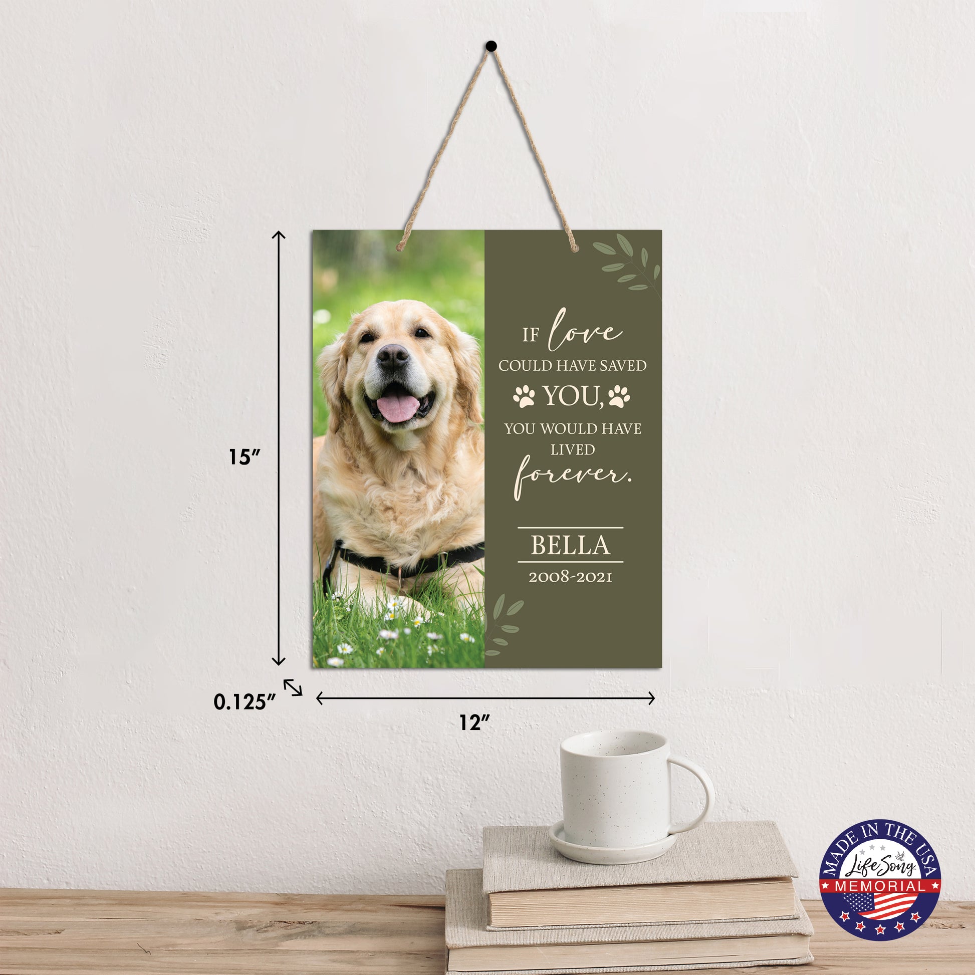 personalized pet memorial wall plaque 