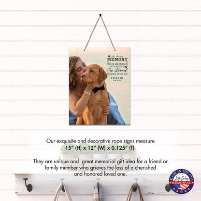 personalized pet memorial wall plaque 