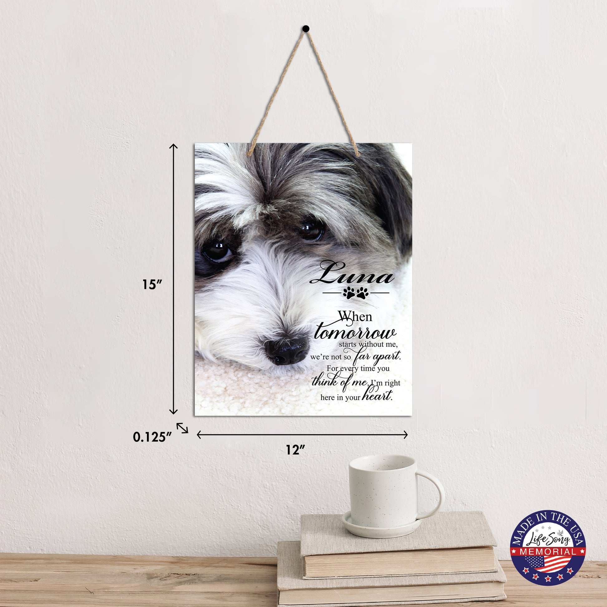 personalized pet memorial wall plaque 