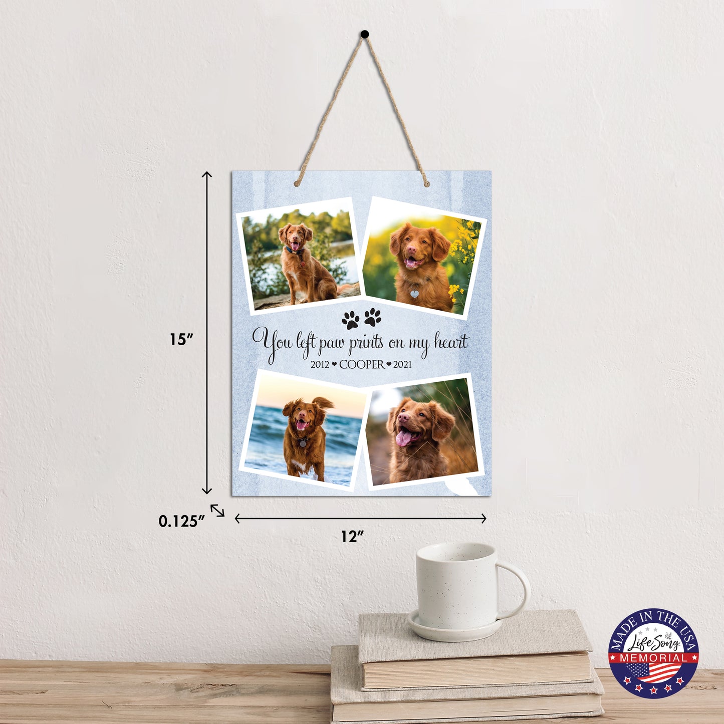 pet memorial plaques with photo