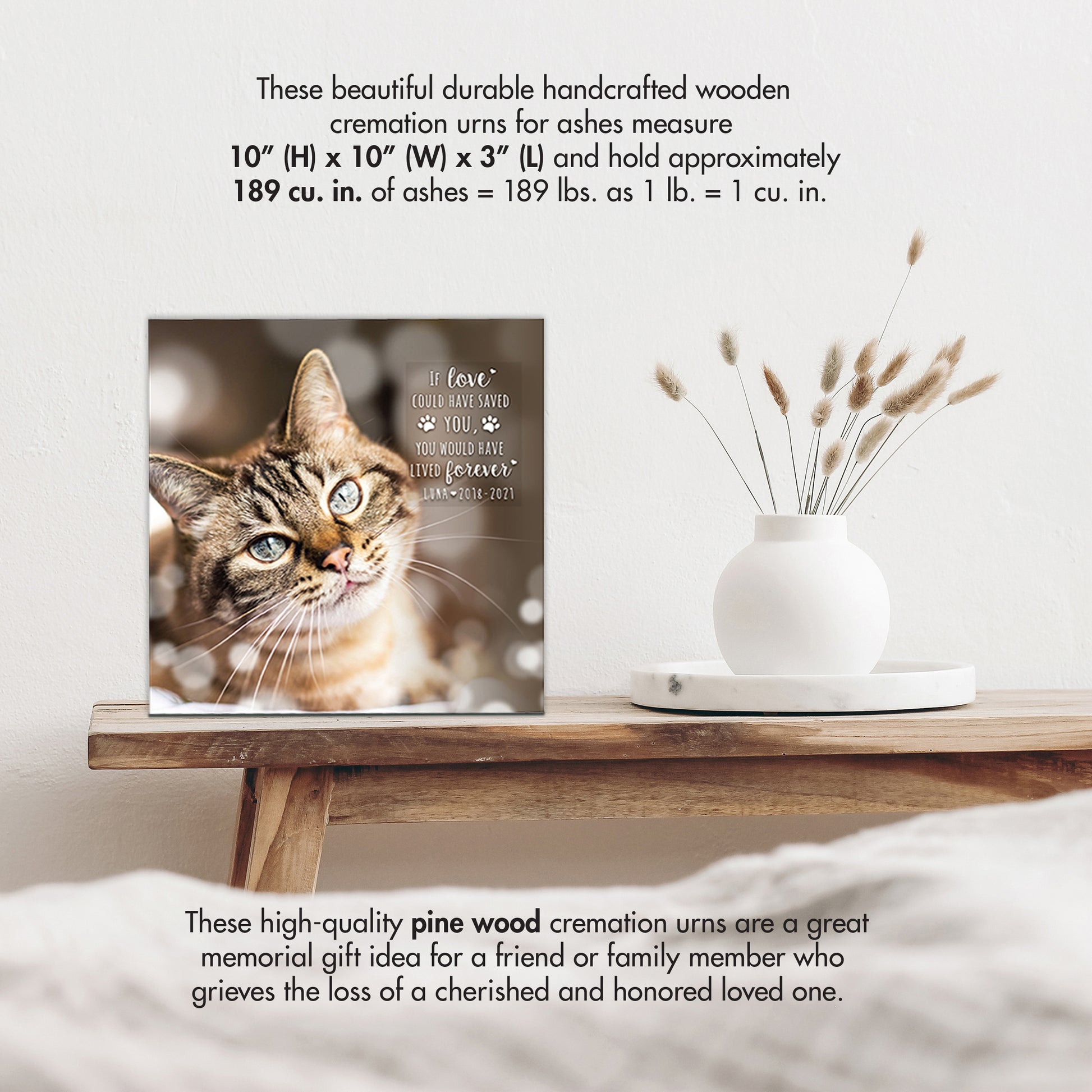 personalized cremation keepsake urns for pets