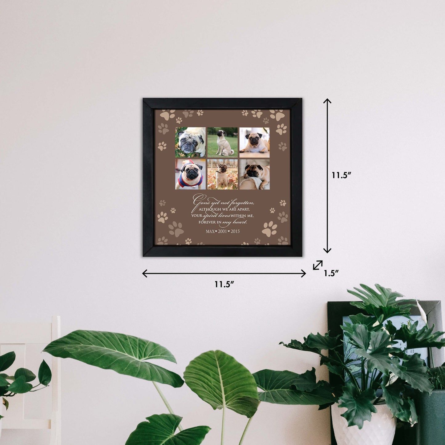 personalized pet framed art signs in loving memory of pet dog and cat