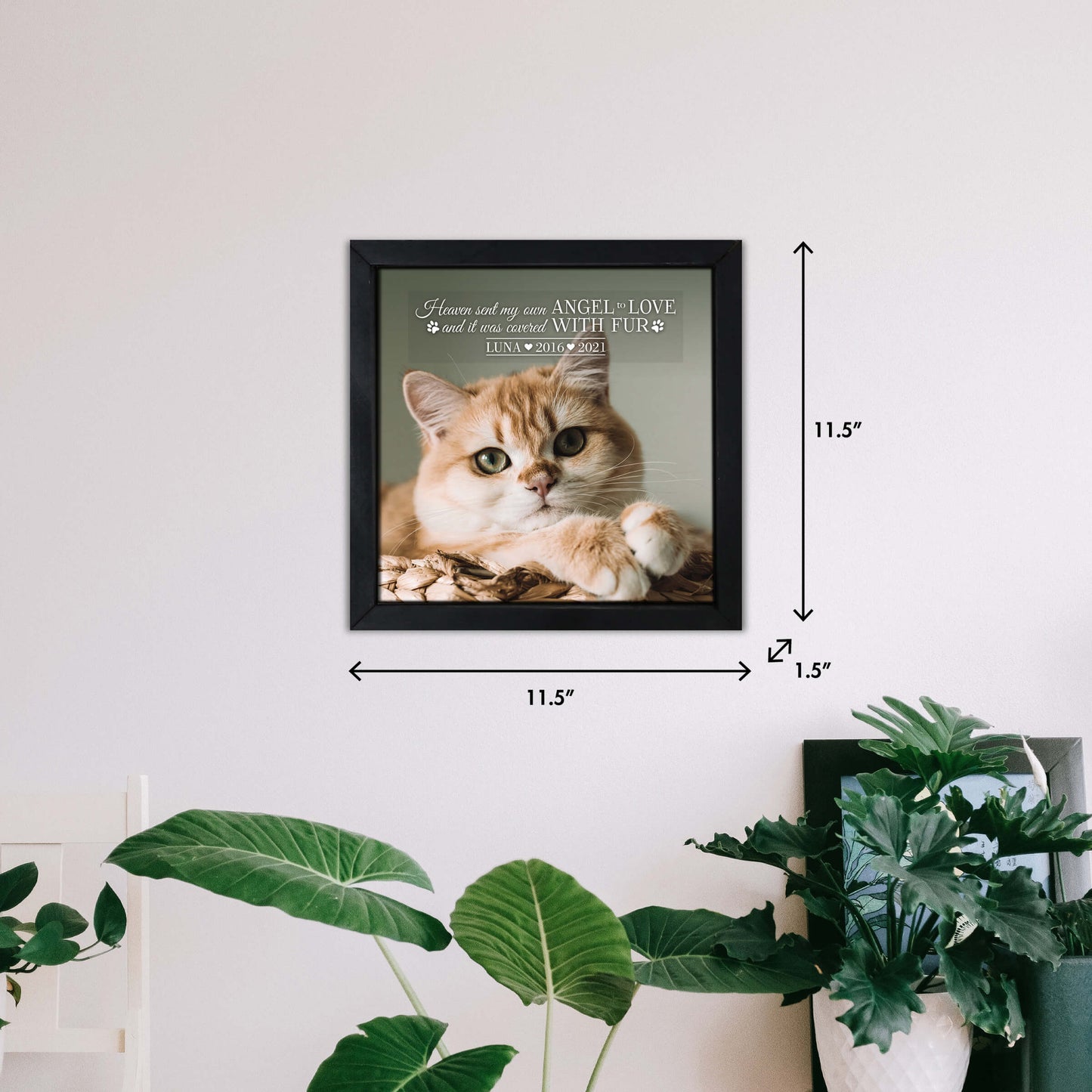 small square pet memorial wall decor ideas