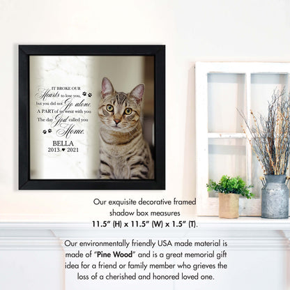 Personalized Pet Memorial Framed Art- Sympathy Gift for Pet Lovers