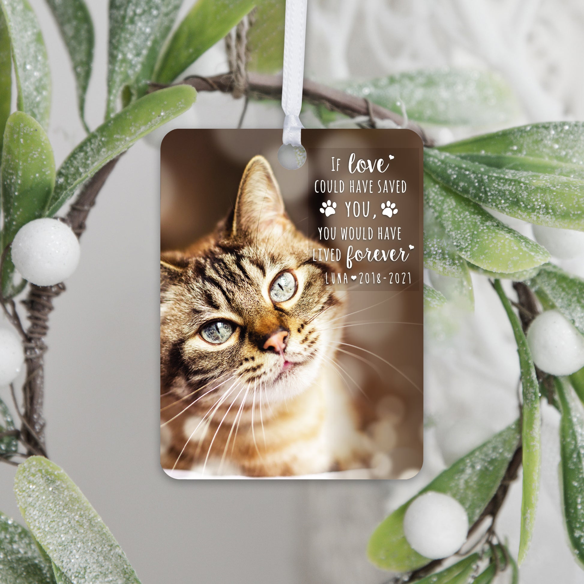 memorial custom pet ornaments small hanging keepsake for pet lover