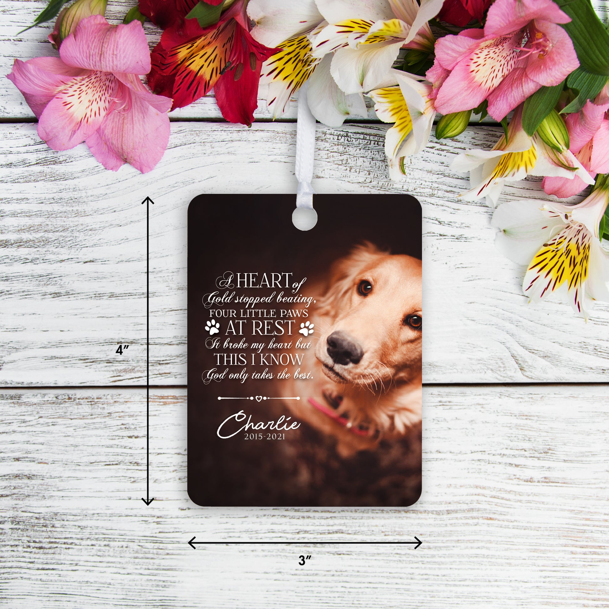 personalized ornaments with pets photo small memorial keepsake