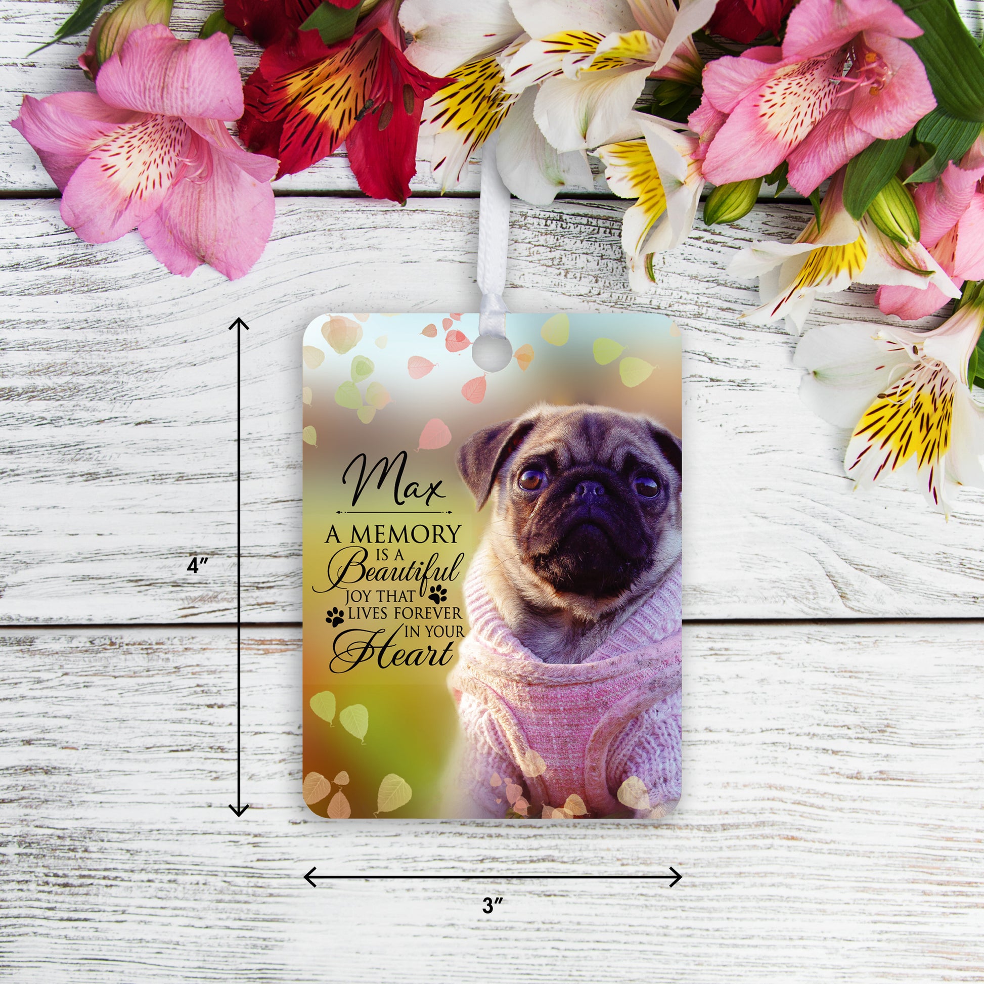 personalized ornaments with pets photo small memorial keepsake