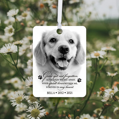 personalized ornaments with pets photo small memorial keepsake