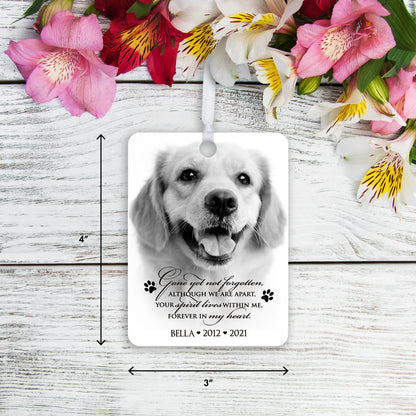 personalized ornaments with pets photo small memorial keepsake