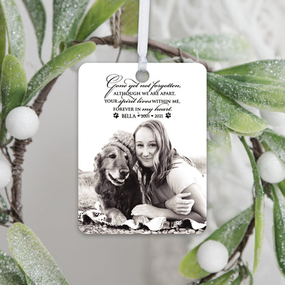 personalized ornaments with pets photo small memorial keepsake