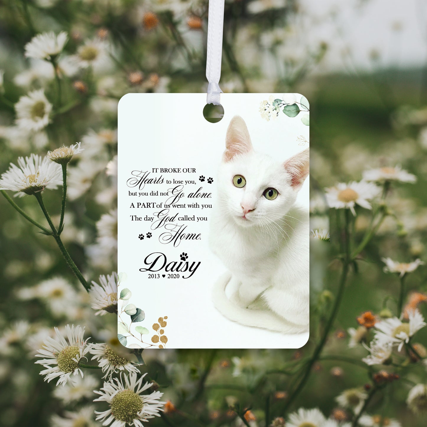 memorial custom pet ornaments small hanging keepsake for pet lover