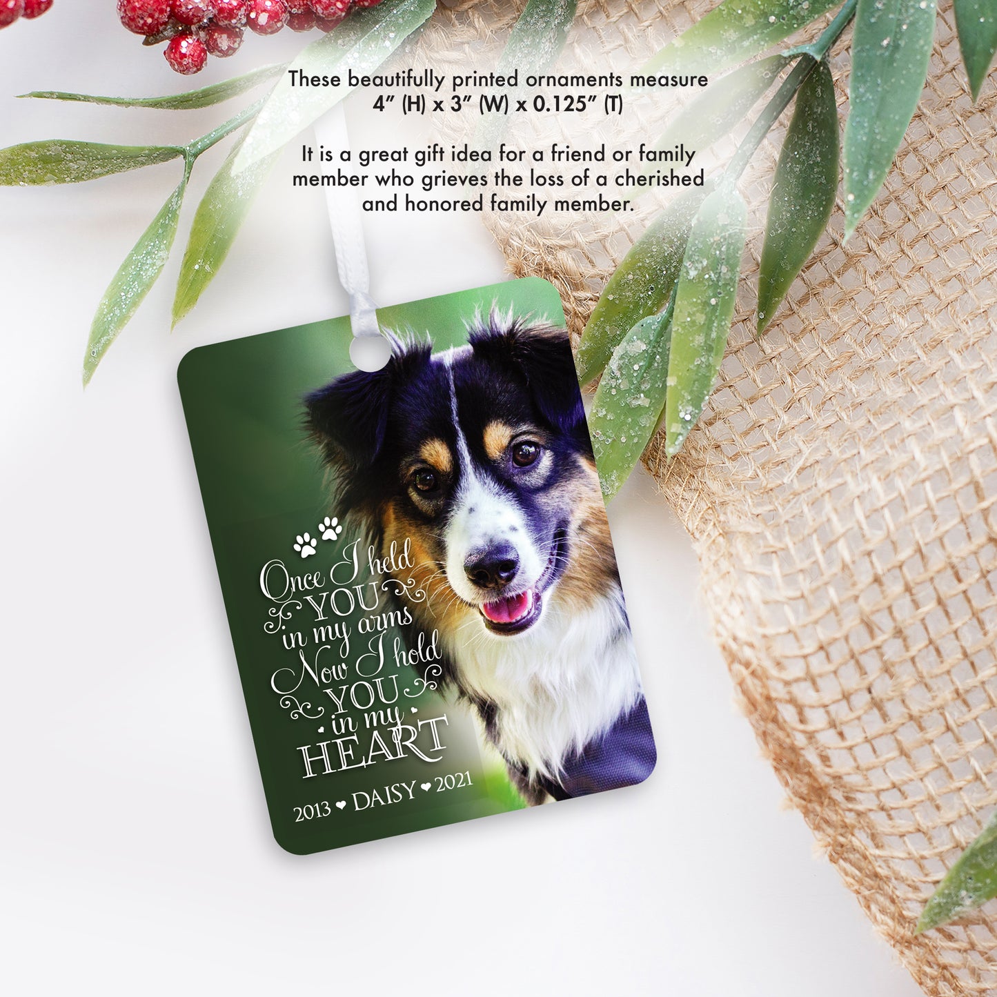 memorial custom pet ornaments small hanging keepsake