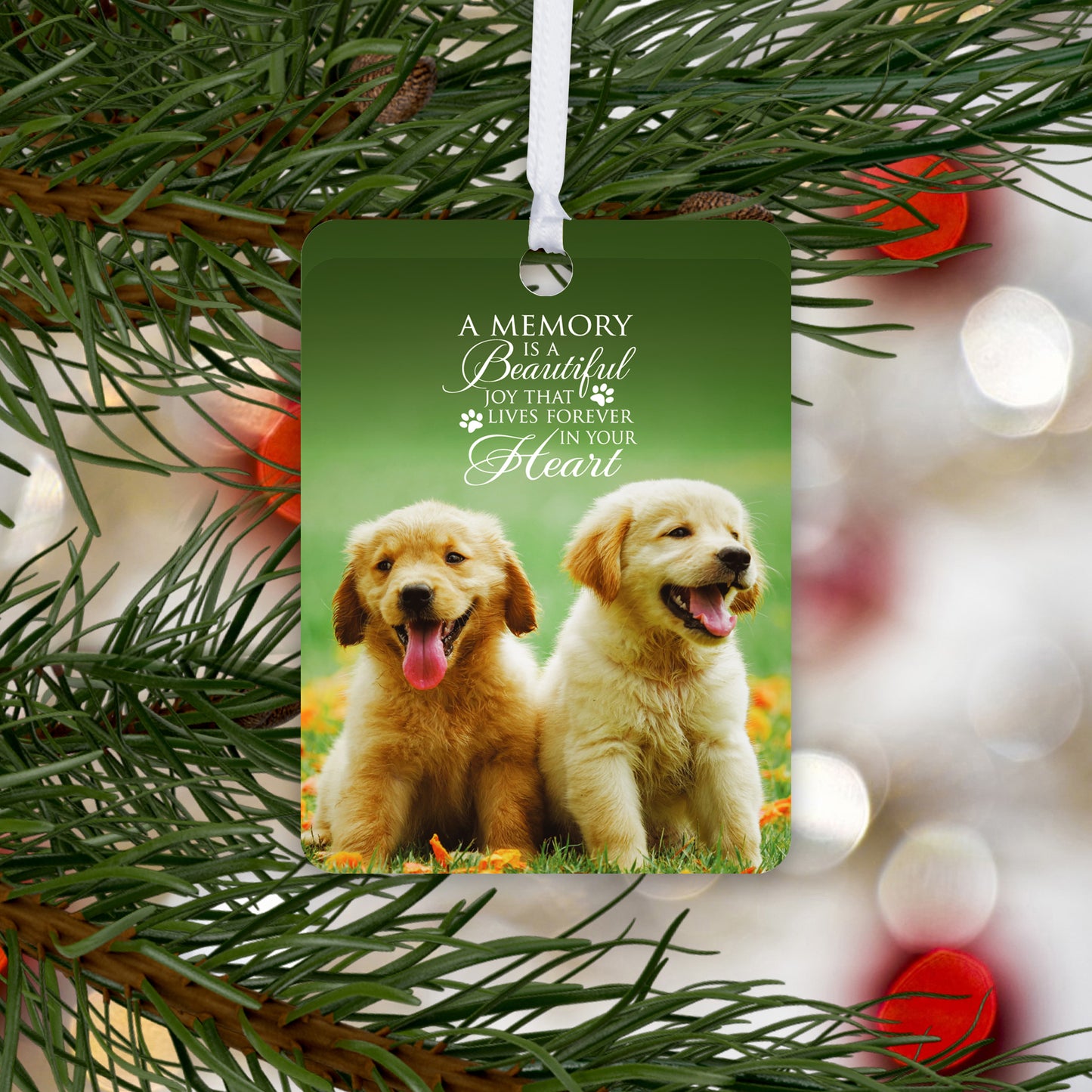 personalized ornaments with pets photo small memorial keepsake