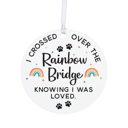 Rainbow Bridge Pet Memorial Ornament| Loss of Pet Dog Cat Bereavement Keepsake