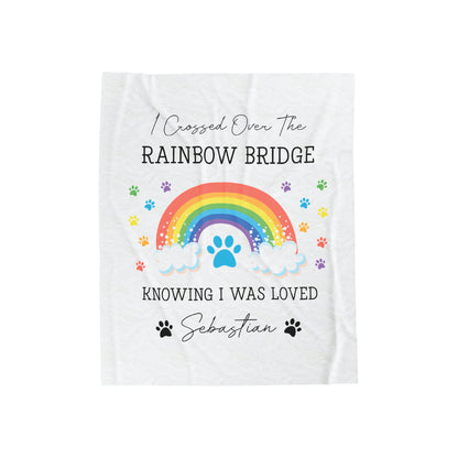 Pet Memorial Blanket for Loss of Pet | Rainbow Bridge