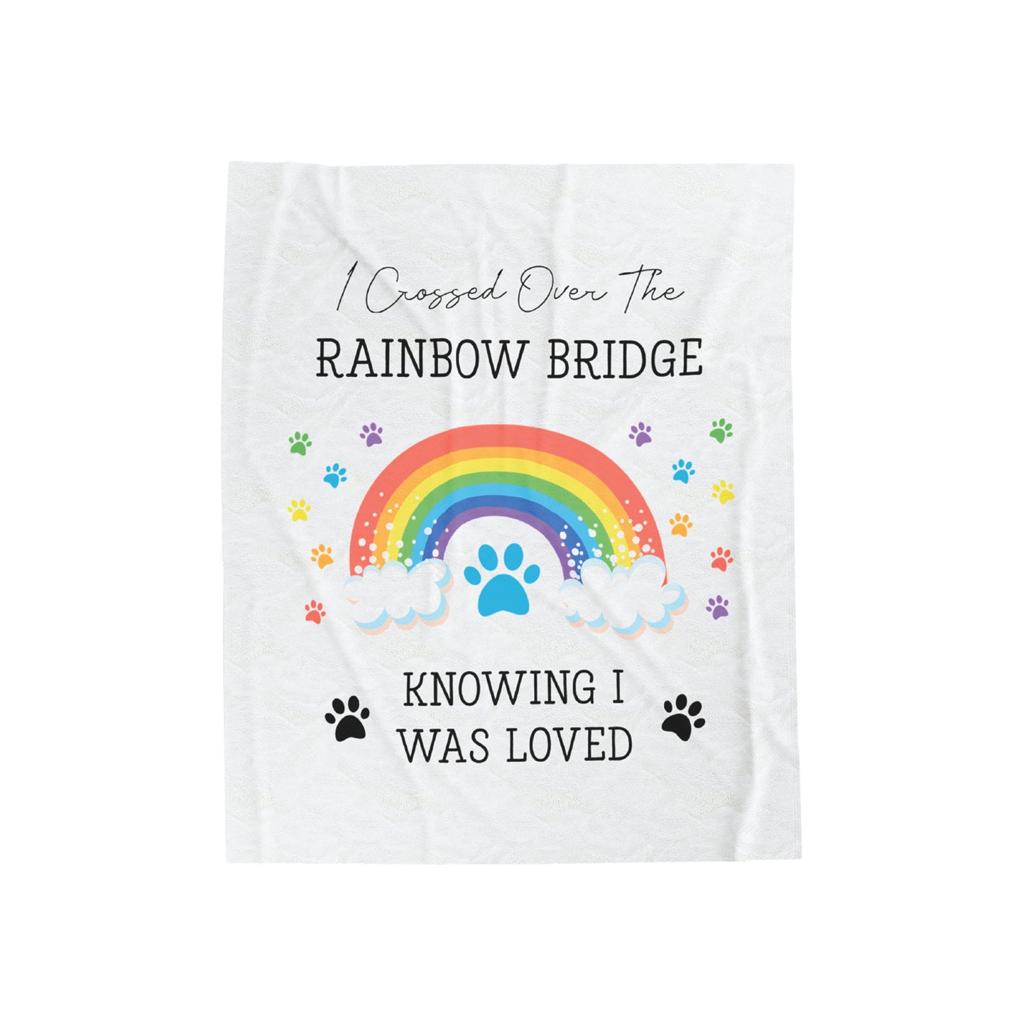 Pet Memorial Blanket for Loss of Pet | Rainbow Bridge