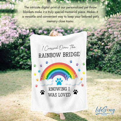 Pet Memorial Blanket for Loss of Pet | Rainbow Bridge