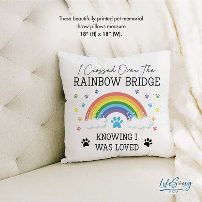 Pet Loss Memorial Pillow | Rainbow Bridge