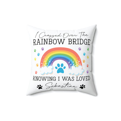 Pet Loss Memorial Pillow | Rainbow Bridge