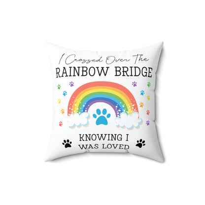 Pet Loss Memorial Pillow | Rainbow Bridge