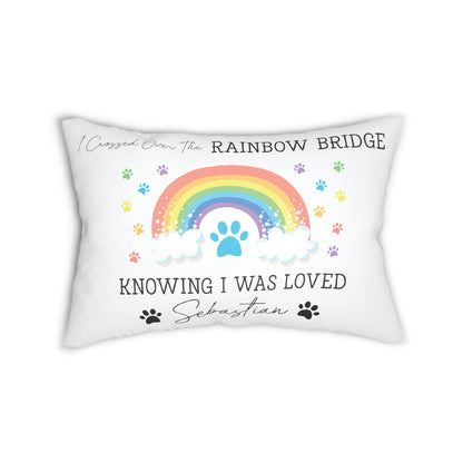 Pet Loss Memorial Pillow | Rainbow Bridge