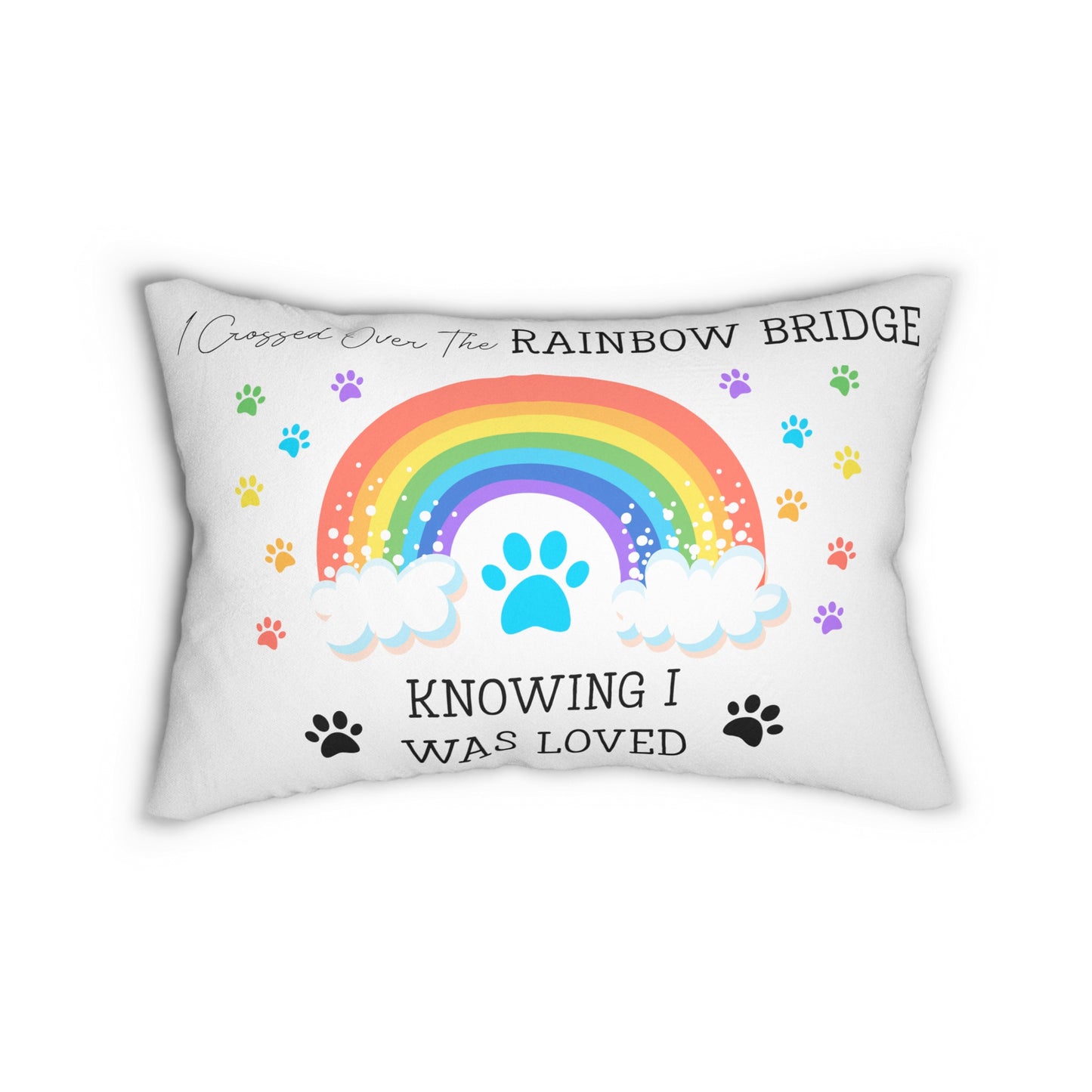 Pet Loss Memorial Pillow | Rainbow Bridge