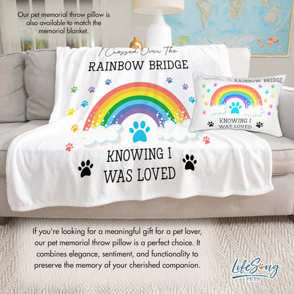 Pet Loss Memorial Pillow | Rainbow Bridge