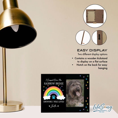 Wooden Photo Frame Pet Memorial Rainbow Bridge